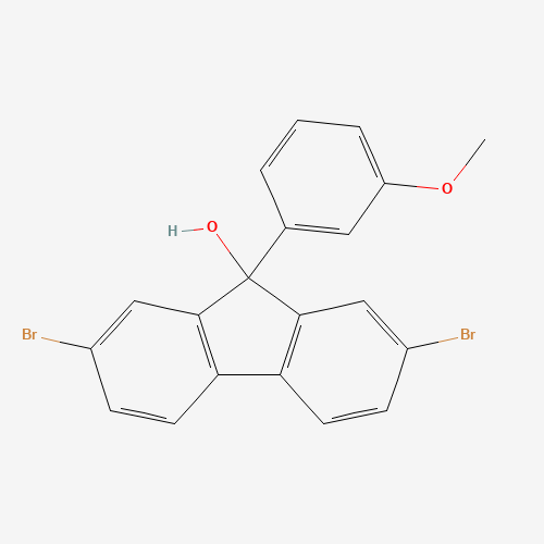 2,7-dibromo-9-(3-methoxyphenyl)fluoren-9-ol (CAS: 1616114-12-5) - Related Chemical Product