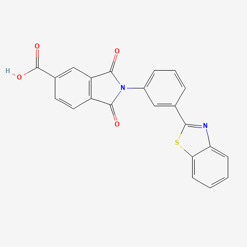 2-[3-(1,3-benzothiazol-2-yl)phenyl]-1,3-dioxoisoindole-5-carboxylic acid (CAS: 380870-70-2) - Related Chemical Product