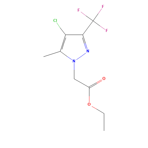 ethyl 2-[4-chloro-5-methyl-3-(trifluoromethyl)pyrazol-1-yl]acetate (CAS: 345237-74-3) - Related Chemical Product