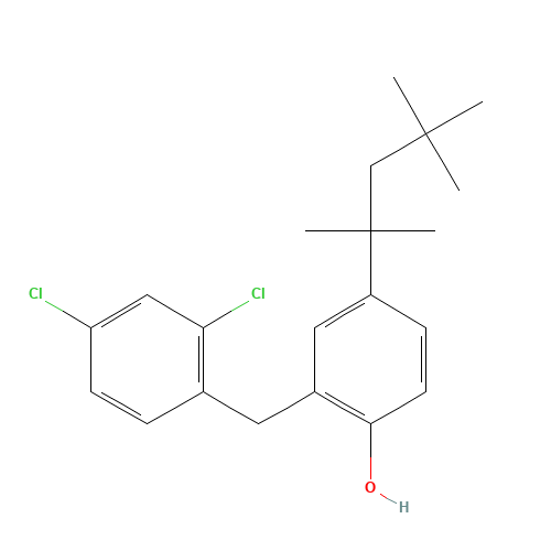 2-[(2,4-dichlorophenyl)methyl]-4-(2,4,4-trimethylpentan-2-yl)phenol (CAS: 37693-01-9) - Related Chemical Product