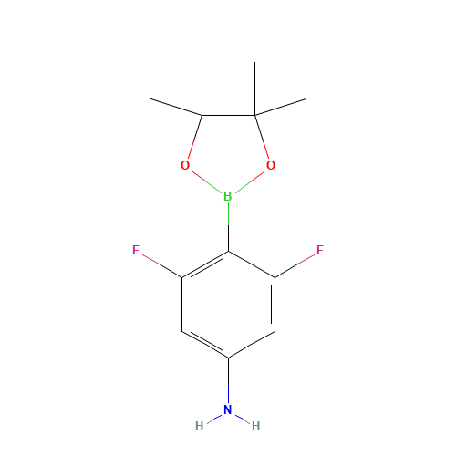 3,5-difluoro-4-(4,4,5,5-tetramethyl-1,3,2-dioxaborolan-2-yl)aniline (CAS: 1231892-38-8) - Related Chemical Product