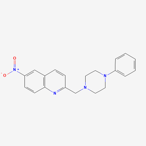 6-nitro-2-[(4-phenylpiperazin-1-yl)methyl]quinoline (CAS: 832101-98-1) - Related Chemical Product