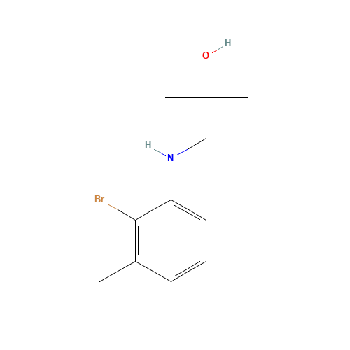 1-(2-bromo-3-methylanilino)-2-methylpropan-2-ol (CAS: 1319197-28-8) - Related Chemical Product