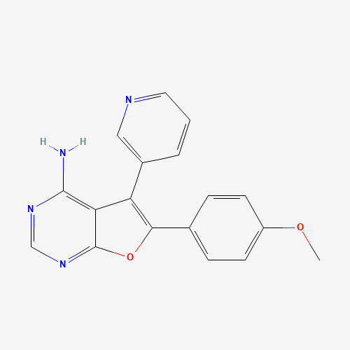 6-(4-methoxyphenyl)-5-pyridin-3-ylfuro[2,3-d]pyrimidin-4-amine (CAS: 501693-98-7) - Related Chemical Product