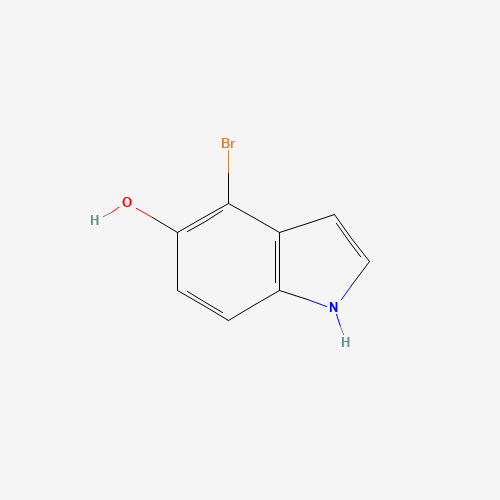 4-bromo-1H-indol-5-ol (CAS: 288387-15-5) - Chemical Structure and Molecular Formula 
