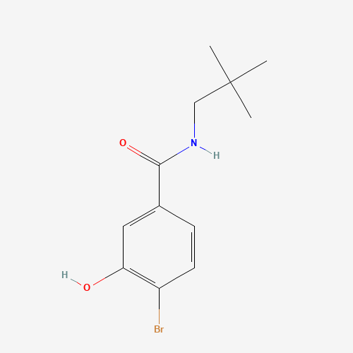 4-bromo-N-(2,2-dimethylpropyl)-3-hydroxybenzamide (CAS: 776314-95-5) - Chemical Structure and Molecular Formula 