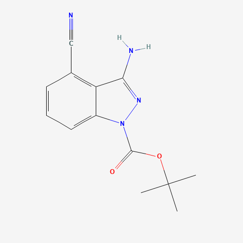 tert-butyl 3-amino-4-cyanoindazole-1-carboxylate (CAS: 1240518-55-1) - Related Chemical Product