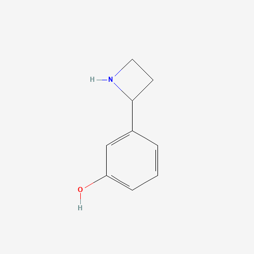 3-(azetidin-2-yl)phenol (CAS: 777887-24-8) - Chemical Structure and Molecular Formula 