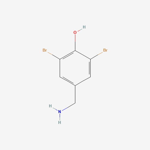 4-(aminomethyl)-2,6-dibromophenol (CAS: 701-68-8) - Chemical Structure and Molecular Formula 