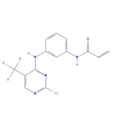 N-[3-[[2-chloro-5-(trifluoromethyl)pyrimidin-4-yl]amino]phenyl]prop-2-enamide (CAS: 1374507-25-1) - Related Chemical Product