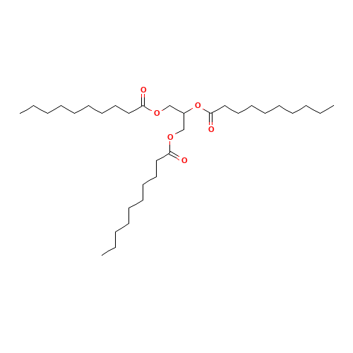 2,3-di(decanoyloxy)propyl decanoate (CAS: 621-71-6) - Related Chemical Product