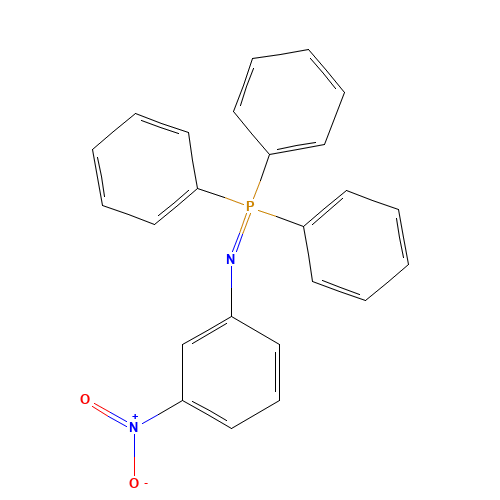 (3-nitrophenyl)imino-triphenyl-$l^{5}-phosphane (CAS: 14796-86-2) - Chemical Structure and Molecular Formula 