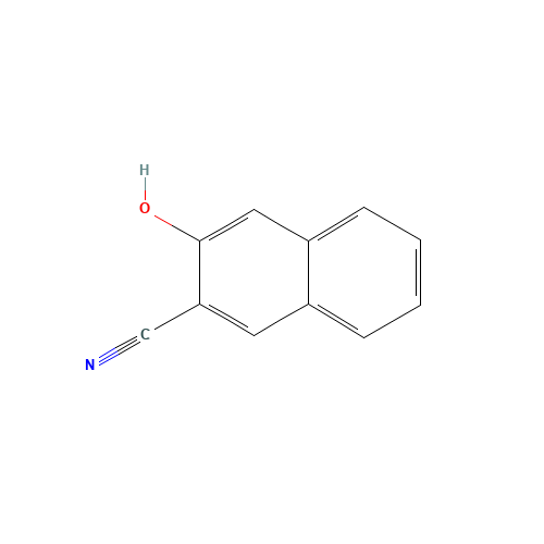 3-hydroxynaphthalene-2-carbonitrile (CAS: 52449-77-1) - Chemical Structure and Molecular Formula 