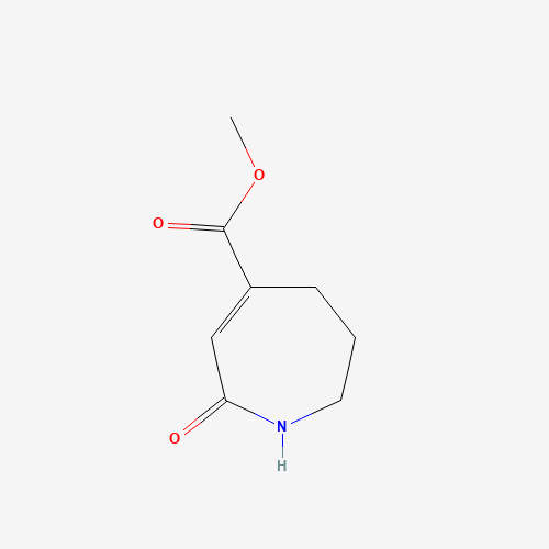 methyl 7-oxo-1,2,3,4-tetrahydroazepine-5-carboxylate (CAS: 1374300-71-6) - Chemical Structure and Molecular Formula 