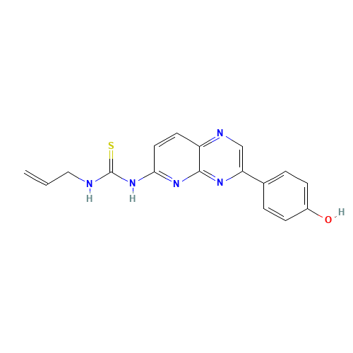 1-[3-(4-oxocyclohexa-2,5-dien-1-ylidene)-4H-pyrido[2,3-b]pyrazin-6-yl]-3-prop-2-enylthiourea (CAS: 800394-83-6) - Related Chemical Product