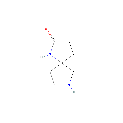 1,7-diazaspiro[4.4]nonan-2-one (CAS: 1400797-52-5) - Chemical Structure and Molecular Formula 