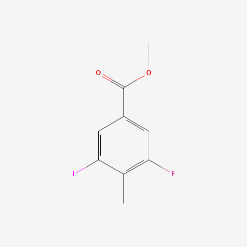 methyl 3-fluoro-5-iodo-4-methylbenzoate (CAS: 861905-21-7) - Chemical Structure and Molecular Formula 