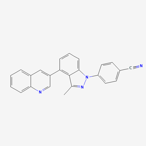 4-(3-methyl-4-quinolin-3-ylindazol-1-yl)benzonitrile (CAS: 1246306-65-9) - Related Chemical Product