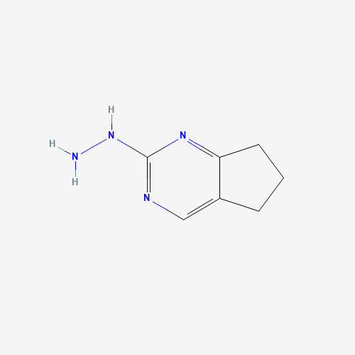 6,7-dihydro-5H-cyclopenta[d]pyrimidin-2-ylhydrazine (CAS: 1372875-19-8) - Chemical Structure and Molecular Formula 