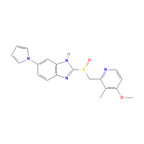 2-[(4-methoxy-3-methylpyridin-2-yl)methylsulfinyl]-6-pyrrol-1-yl-1H-benzimidazole (CAS: 172152-36-2) - Related Chemical Product