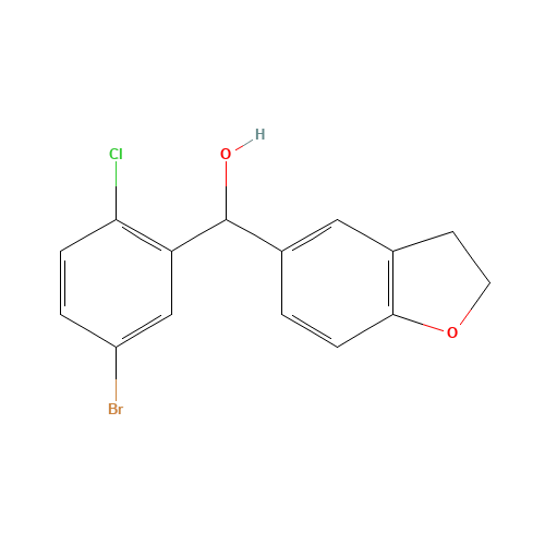 (5-bromo-2-chlorophenyl)-(2,3-dihydro-1-benzofuran-5-yl)methanol (CAS: 1282733-55-4) - Related Chemical Product