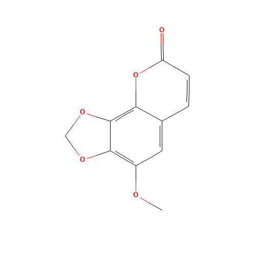 4-methoxy-[1,3]dioxolo[4,5-h]chromen-8-one (CAS: 28843-40-5) - Related Chemical Product
