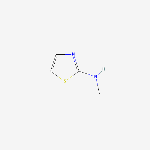 N-methyl-1,3-thiazol-2-amine (CAS: 6142-06-9) - Chemical Structure and Molecular Formula 