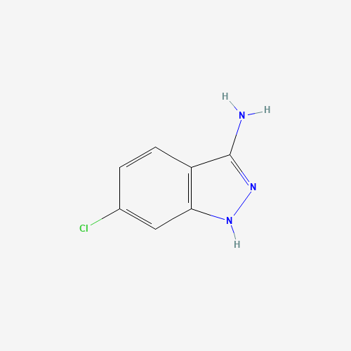 6-chloro-1H-indazol-3-amine (CAS: 16889-21-7) - Chemical Structure and Molecular Formula 