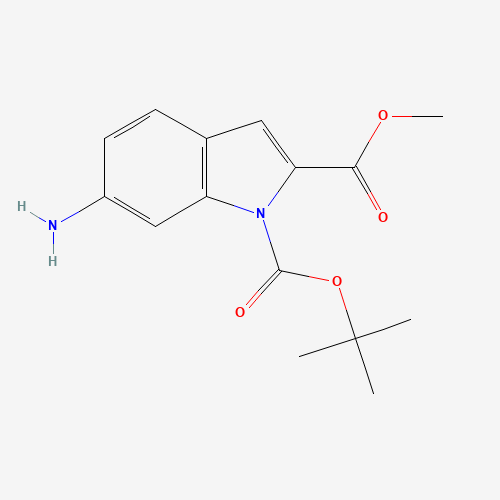 1-O-tert-butyl 2-O-methyl 6-aminoindole-1,2-dicarboxylate (CAS: 1049677-82-8) - Related Chemical Product