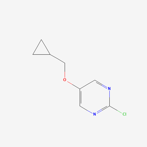 2-chloro-5-(cyclopropylmethoxy)pyrimidine (CAS: 169677-66-1) - Chemical Structure and Molecular Formula 
