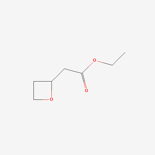 ethyl 2-(oxetan-2-yl)acetate (CAS: 96516-90-4) - Chemical Structure and Molecular Formula 