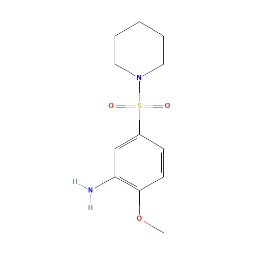 2-methoxy-5-piperidin-1-ylsulfonylaniline (CAS: 379255-14-8) - Chemical Structure and Molecular Formula 