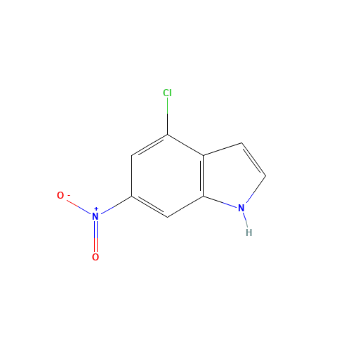4-chloro-6-nitro-1H-indazole (CAS: 245524-94-1) - Chemical Structure and Molecular Formula 