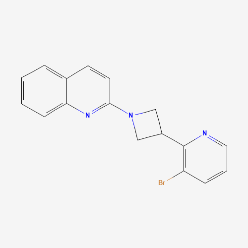 2-[3-(3-bromopyridin-2-yl)azetidin-1-yl]quinoline (CAS: 1349873-35-3) - Chemical Structure and Molecular Formula 