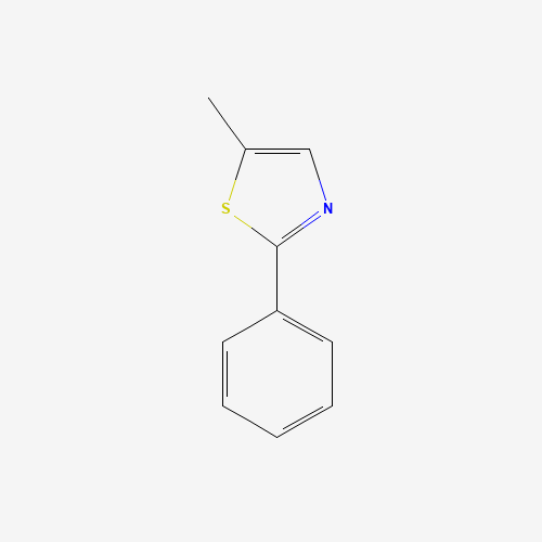 5-methyl-2-phenyl-1,3-thiazole (CAS: 5221-69-2) - Chemical Structure and Molecular Formula 