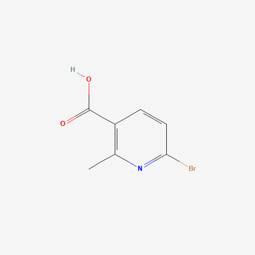 6-bromo-2-methylpyridine-3-carboxylic acid (CAS: 1060805-97-1) - Chemical Structure and Molecular Formula 