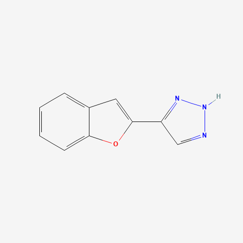 4-(1-benzofuran-2-yl)-2H-triazole (CAS: 369363-80-4) - Chemical Structure and Molecular Formula 