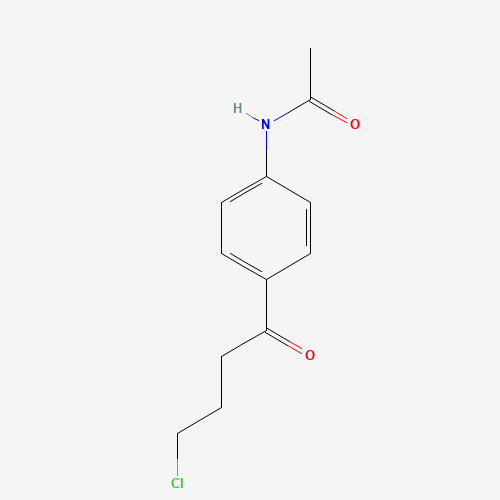 N-[4-(4-chlorobutanoyl)phenyl]acetamide (CAS: 56924-11-9) - Chemical Structure and Molecular Formula 