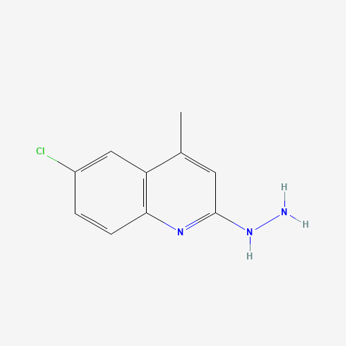 (6-chloro-4-methylquinolin-2-yl)hydrazine (CAS: 21703-54-8) - Chemical Structure and Molecular Formula 