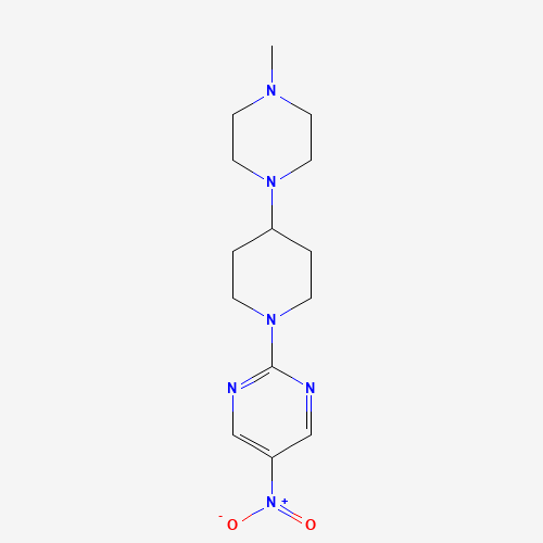 2-[4-(4-methylpiperazin-1-yl)piperidin-1-yl]-5-nitropyrimidine (CAS: 1453212-65-1) - Related Chemical Product