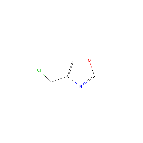 4-(chloromethyl)-1,3-oxazole (CAS: 767628-89-7) - Chemical Structure and Molecular Formula 