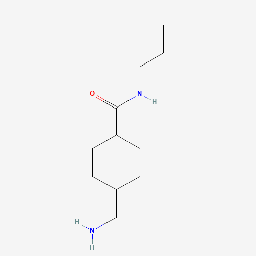 4-(aminomethyl)-N-propylcyclohexane-1-carboxamide (CAS: 271591-73-2) - Chemical Structure and Molecular Formula 