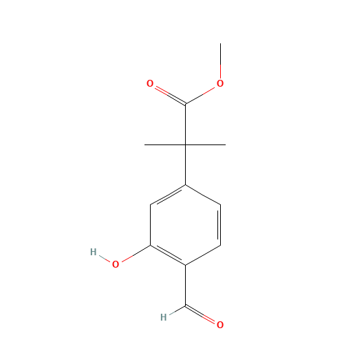 methyl 2-(4-formyl-3-hydroxyphenyl)-2-methylpropanoate (CAS: 1257397-49-1) - Related Chemical Product