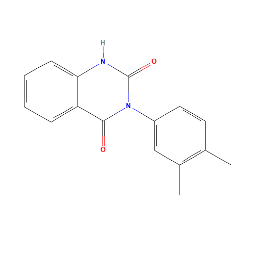 3-(3,4-dimethylphenyl)-1H-quinazoline-2,4-dione (CAS: 67117-00-4) - Chemical Structure and Molecular Formula 