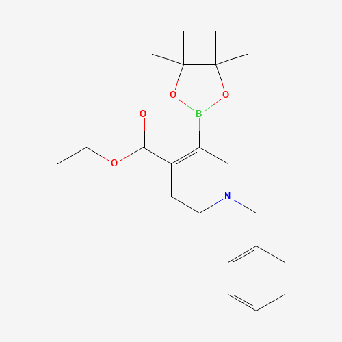 ethyl 1-benzyl-5-(4,4,5,5-tetramethyl-1,3,2-dioxaborolan-2-yl)-3,6-dihydro-2H-pyridine-4-carboxylate (CAS: 1234175-07-5) - Related Chemical Product