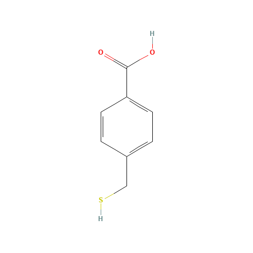 4-(sulfanylmethyl)benzoic acid (CAS: 39088-65-8) - Chemical Structure and Molecular Formula 