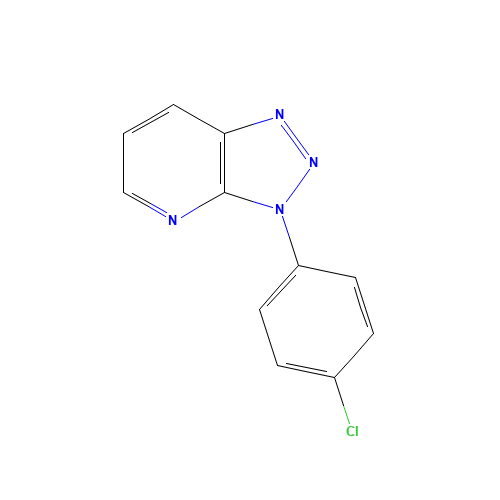 3-(4-chlorophenyl)triazolo[4,5-b]pyridine (CAS: 62051-99-4) - Chemical Structure and Molecular Formula 
