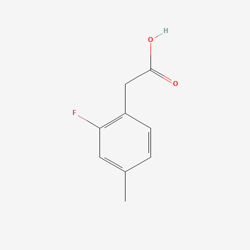 2-(2-fluoro-4-methylphenyl)acetic acid (CAS: 518070-28-5) - Chemical Structure and Molecular Formula 