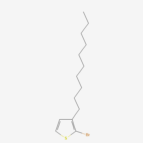 2-bromo-3-decylthiophene (CAS: 144012-09-9) - Chemical Structure and Molecular Formula 
