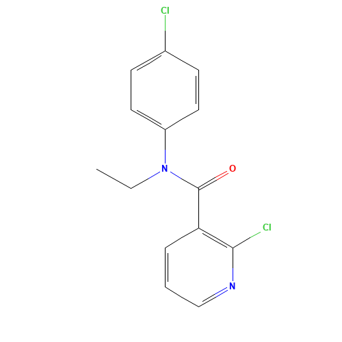 2-chloro-N-(4-chlorophenyl)-N-ethylpyridine-3-carboxamide (CAS: 680213-92-7) - Related Chemical Product